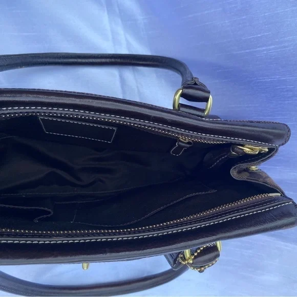 Coach 11062  Hampton Signature Handbag Brown on Brown - Picture 7 of 16